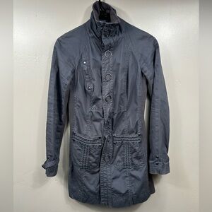 Free People Women’s Utility / Military Jacket Size 0 - Black